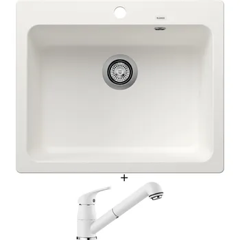 Granitový dřez Granitový dřez SET Blanco NAYA 6 bílá 519641 + Blanco DARAS-S bílá 517735