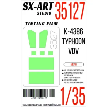 Plastikový model SX-ART 1/35 Tinting film K-4386 Typhoon-VDV (MENG)
