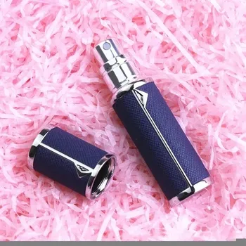 Stylová cestovní lahvička na parfém | 5ml - tmavě modrá stříbrná