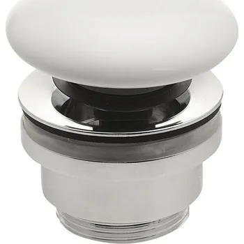 Sifon Sapho umyvadlová výpust 5/4“ click-clack keramická zátka bílá WEH060