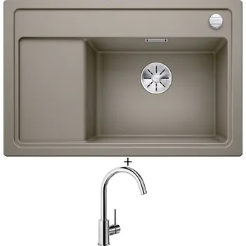Granitový dřez SET Blanco ZENAR XL 6 S Compact tartufo 523782 + Blanco MIDA chrom 517742