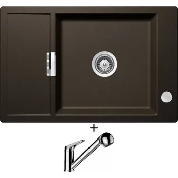 Granitový dřez Granitový dřez SET Schock MONO D-100XS Bronze + Schock COSMO 525122 chrom