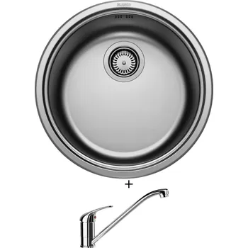 Nerezový dřez Nerezový dřez SET Blanco RONDOSOL-IF nerez ocel kartáčovaný 514647 + Blanco DARAS chrom 517720