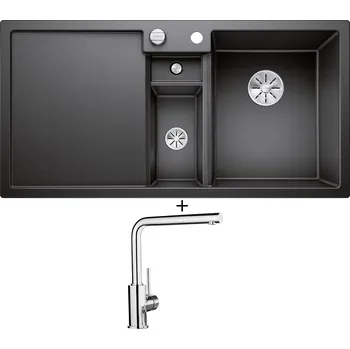 Granitový dřez Granitový dřez SET Blanco COLLECTIS 6 S antracit 523344 + Blanco MILA chrom 519414