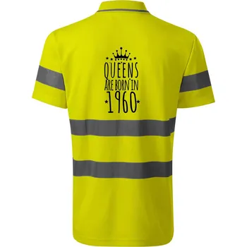 Queens are born in 1960 - HV Runway 2V9 - Reflexní polokošile - L ( Neonově žlutá )