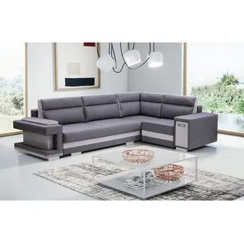 Obývací stěna Sedací souprava Andy 1 pravá šedá