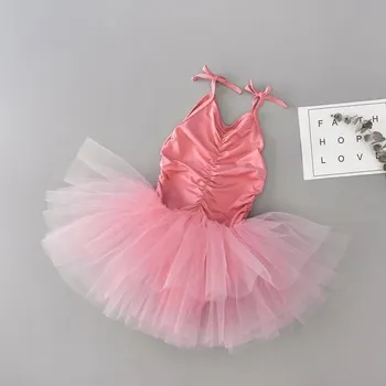 Dívčí šaty Dívčí baletní šaty pro princezny - Lososová,59 x 62 cm