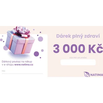 Dárkový potravinový koš Natima Dárkový poukaz 3000 Kč