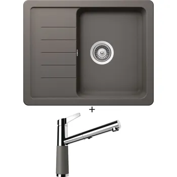 Granitový dřez Granitový dřez SET Schock TOLEDO D-100XS Silverstone + Schock SC-510 554120 Silverstone