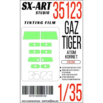 Plastikový model SX-ART 1/35 Tinting film GAZ Tiger with ATGM Kornet (ZVE)