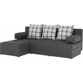 Obývací pokoj Rohová sedací souprava, šedý melír / vzor, levá, MEXX NEW