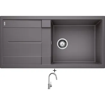 Granitový dřez Granitový dřez SET Blanco METRA XL 6 S šedá skála 518880 + Blanco MIDA-S chrom 521454