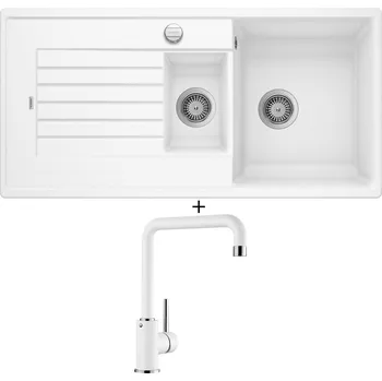 Granitový dřez Granitový dřez SET Blanco ZIA 6 S bílá s excentrem 514734 + Blanco MILI bílá 523107