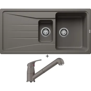 Granitový dřez Granitový dřez SET Blanco SONA 6 S šedá vulkán 527337 + Blanco DARAS-S šedá vulkán 526936