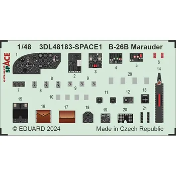 Plastikový model Eduard 1/48 B-26B Marauder SPACE (ICM)