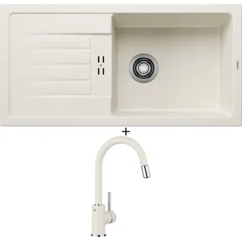 Granitový dřez Granitový dřez SET BLANCO FAVUM XL 6 S bílá soft 527084 + Blanco MIDA-S bílá soft 526968