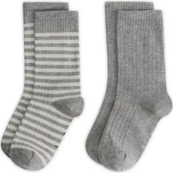 Pánské ponožky GRAY LABEL Set ponožek GOTS - Grey Melange - Cream Velikost: 39-40