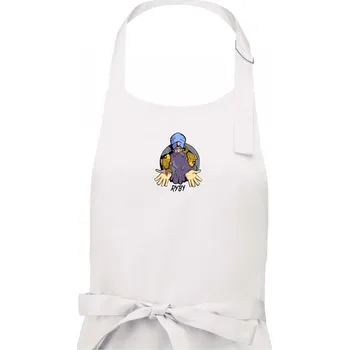 Kuchyňská zástěra Znamení komiks ryby - Dámská zástěra na vaření - Univerzální velikost ( Bílá )