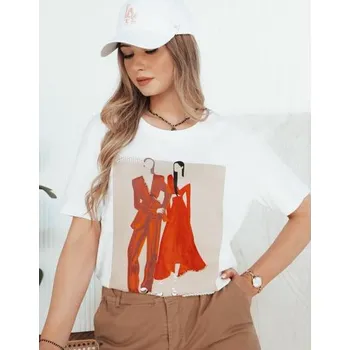 Dámské oblečení Dámské tričko COMDI bílé