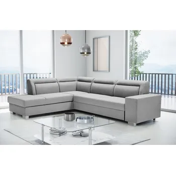 Obývací stěna Sedací souprava Davis světle šedá levá