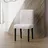 decoDoma Paulato Vittoria bielastický potah na židli s opěradlem 45 x 45 x 50 cm 2 ks, smetanový