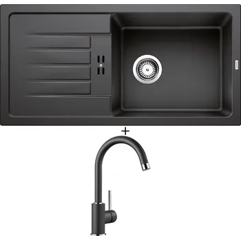 Kuchyňský dřez Granitový dřez SET BLANCO FAVUM XL 6 S antracit 524233 + Blanco MIDA antracit 519415