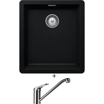 Granitový dřez Dřez pod desku SET Schock GREENWICH N-100S U Puro + Schock COSMO 525001 chrom