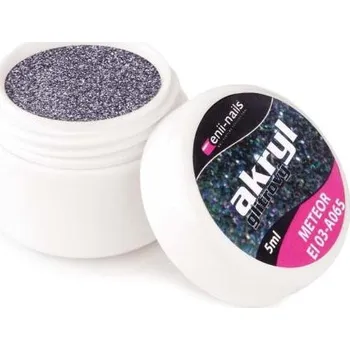 ENII NAILS Barevný akryl, glitrový meteor