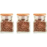 Orion Sada kořenek 3ks, skleněná kořenka s dřevěným víčkem, TRIO