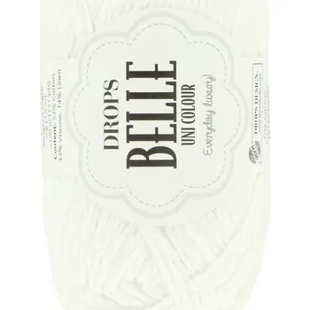 Příze Drops Belle 01 bílá