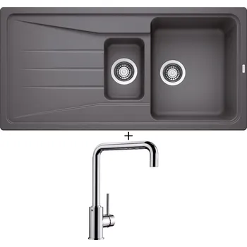 Granitový dřez Granitový dřez SET Blanco SONA 6 S šedá skála 519853 + Blanco MILI chrom 519413