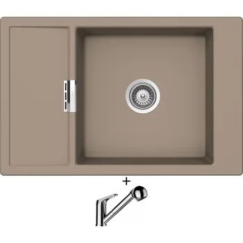 Granitový dřez Granitový dřez SET Schock MONO D-100XS Twilight + Schock COSMO 525122 chrom