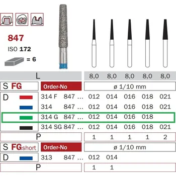 Zahradní dekorace Diaswiss 847 zelená, 6ks/balení - 016 mm