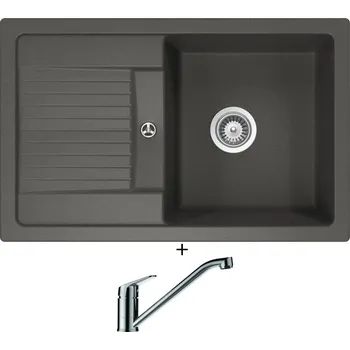 Granitový dřez Granitový dřez SET Schock LIMA D-100S Asphalt + Schock EVINAS 577000 nerez