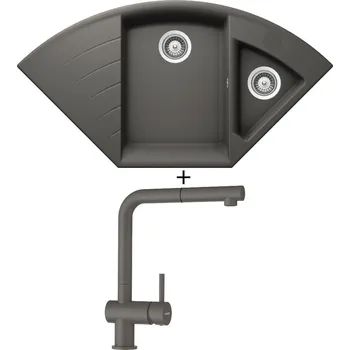 Granitový dřez Granitový dřez SET Schock LOTUS C-150 Silverstone + Schock EPOS 540127 Silverstone