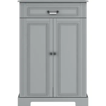 Komoda ArtBel Komoda INES | šedá dvoudveřová