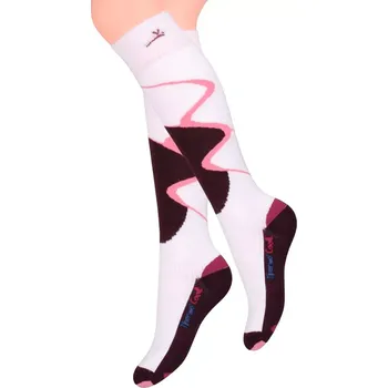Dámská móda Dámské lyžařské ponožky STEVEN 010/903 Barva/Velikost: bílá-černá / 39/41