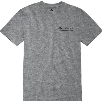 Pánské tričko tričko Emerica 6 Feet Above Skeleton - Grey/Heather L
