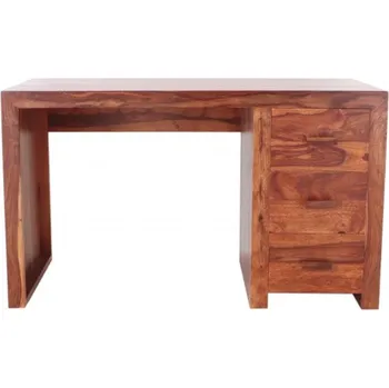 Psací stůl Indický nábytek - Psací stůl 130x76x70 Kali z indického masivu palisandr Super natural