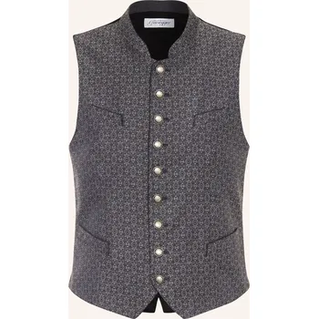 Pánská vesta Grasegger Pánská Krojová Vesta Xeno, tmavě modrá / černá, 50