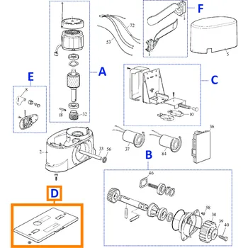 Pohon brány Nice ROA15 montážní základová deska pod pohony bran Nice ROBO