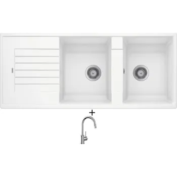 Granitový dřez Granitový dřez SET Blanco ZIA 8 S bílá 515597 + Blanco MIDA-S chrom 521454