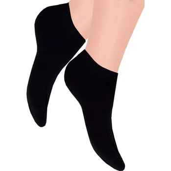 Pánské nízké ponožky 094v Steven Barva/Velikost: černá / 44/46