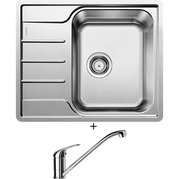 Nerezový dřez Nerezový dřez SET Blanco LEMIS 45 S-IF Mini nerez kartáčovaný 525115 + Blanco DARAS chrom 517720