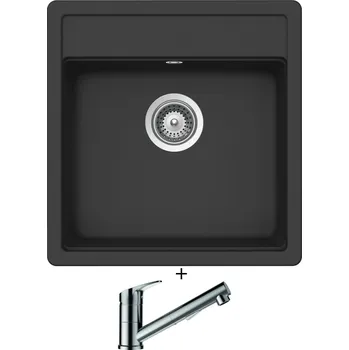 Granitový dřez Granitový dřez SET Schock MONO N-100S Dusk + Schock EVINAS 577120 nerez