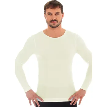 Pánské tričko Pánské tričko LS11600M BRUBECK Barva/Velikost: krémová / XL/XXL