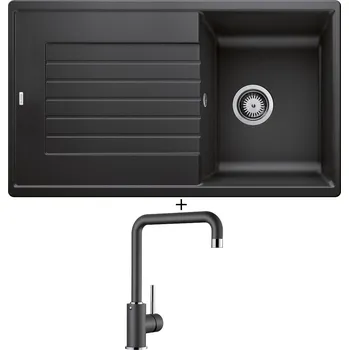 Kuchyňský dřez Granitový dřez SET Blanco ZIA 45 SL antracit 516748 + Blanco MILI antracit 523103