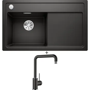 Kuchyňský dřez Granitový dřez SET Blanco ZENAR 45 S černá 526034 + Blanco MILI černá 526159