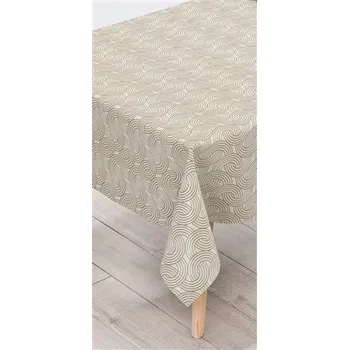 ubrus Ubrus PVC 170A proplétaný vzor hnědý návin 20 m x 140 cm