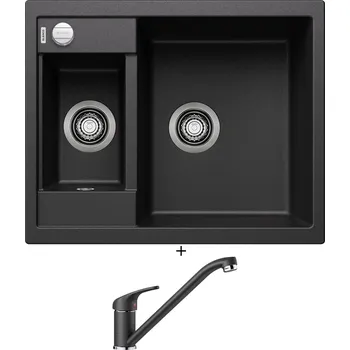 Granitový dřez Granitový dřez SET Blanco METRA 6 antracit s excentrem 516165 + Blanco DARAS antracit 517721